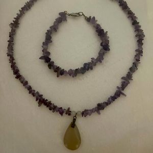 Handmade Amethyst Jewelry Set